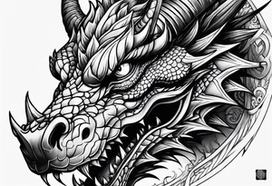dragon tattoo for a shoulder tattoo idea