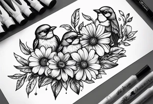 Three little birds tattoo idea