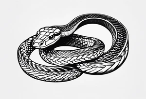 Rattle snake tattoo idea