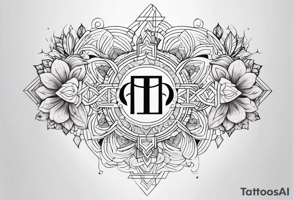 Love, source, abundance, Gemini symbol tattoo idea