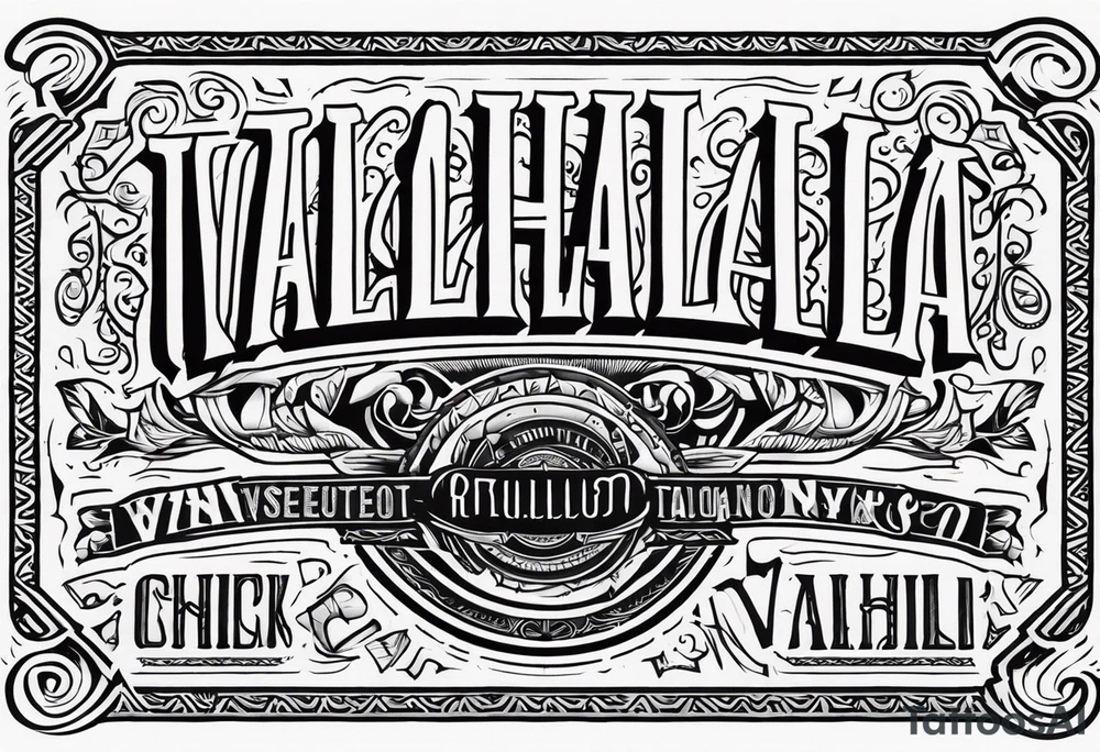 Valhalla tattoo idea