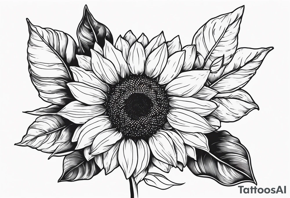 Sunflower tattoo idea