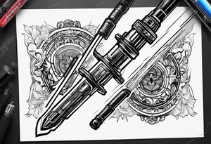 light saber tattoo idea