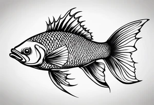 Bone fish tattoo idea