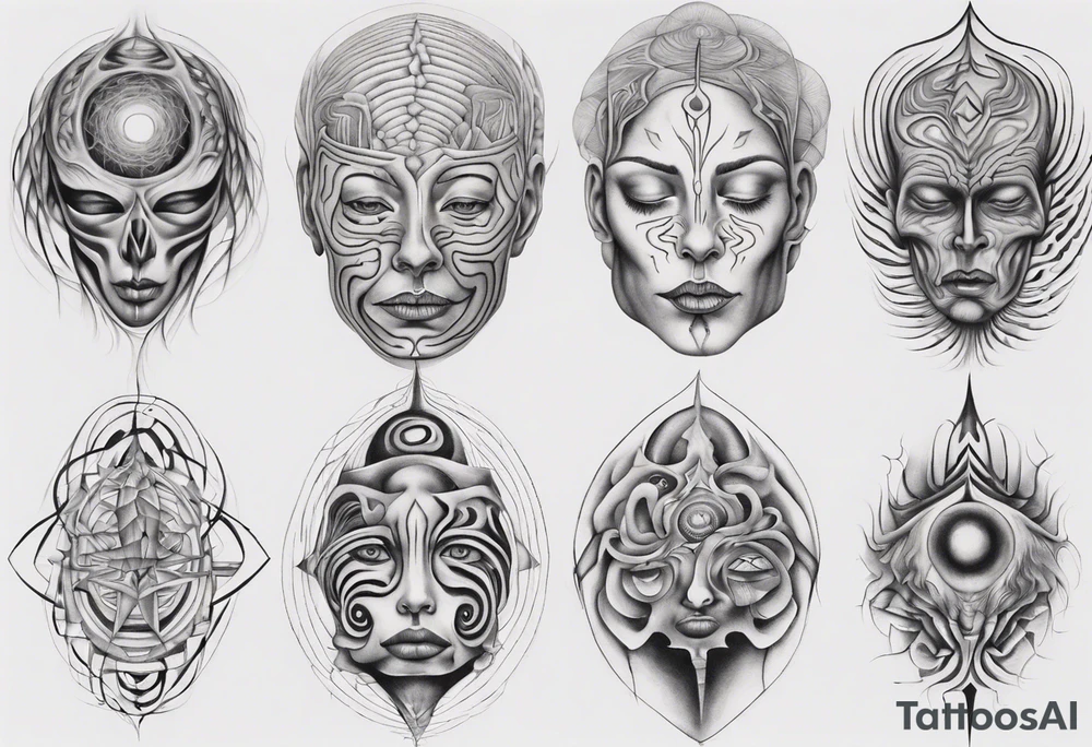 Alex grey paintings tattoo idea