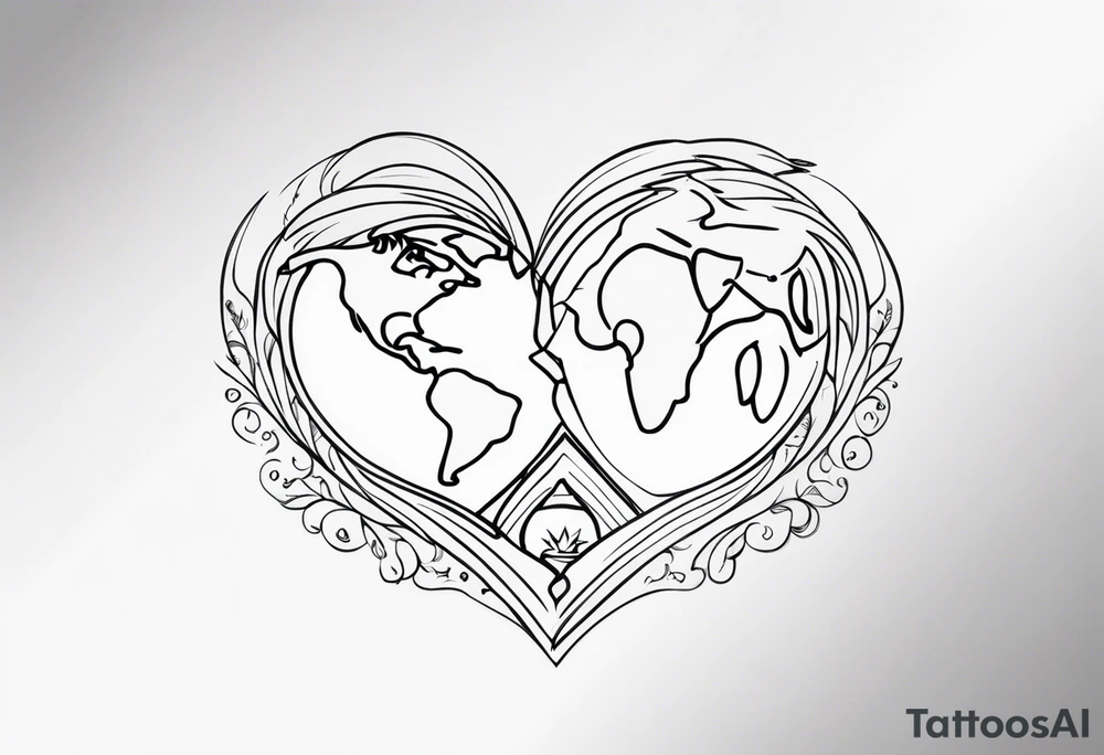 You and Me vs the World tattoo idea