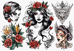 Woman tattoo idea