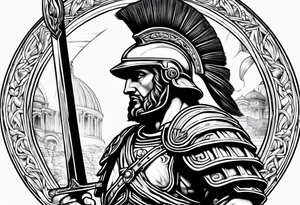 Roman soldier tattoo idea