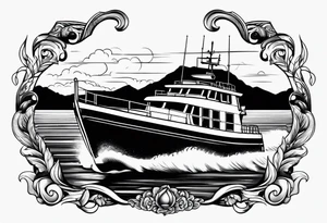 boat tattoo idea
