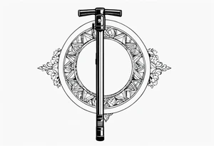 Pogo stick tattoo idea