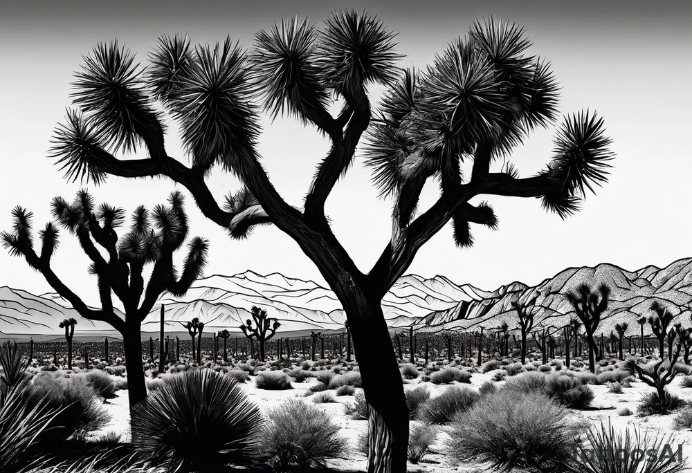 Y’all Joshua trees tattoo idea