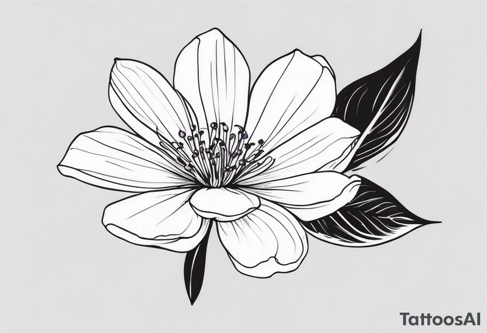 small minimalist flower tattoo tattoo idea