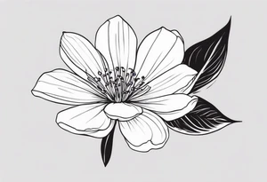 small minimalist flower tattoo tattoo idea