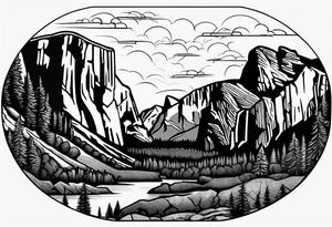 Yosemite national park,  forearm tattoo idea