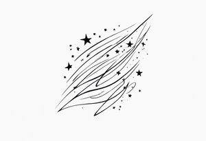 lightning stars tattoo idea