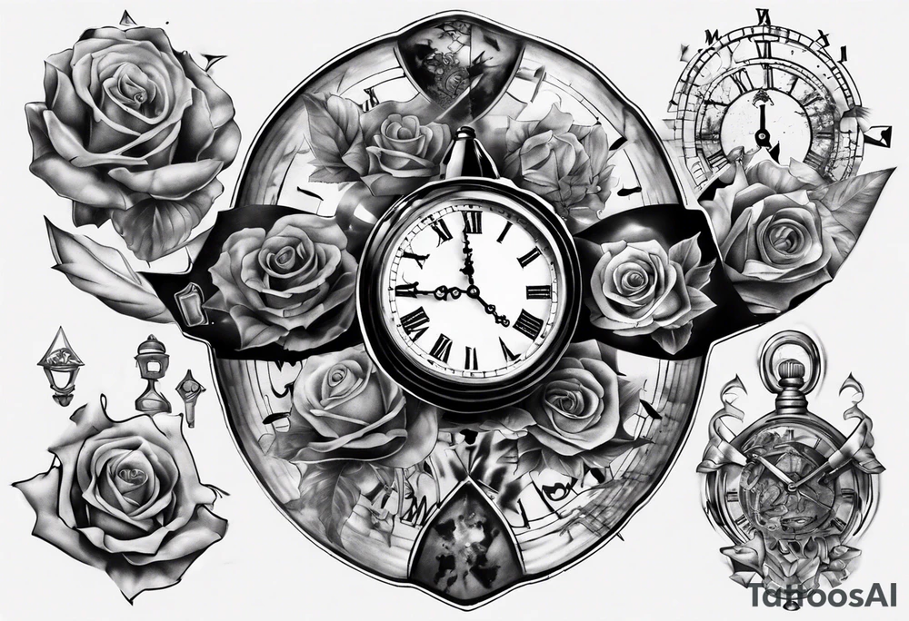 Time puzzle tattoo idea