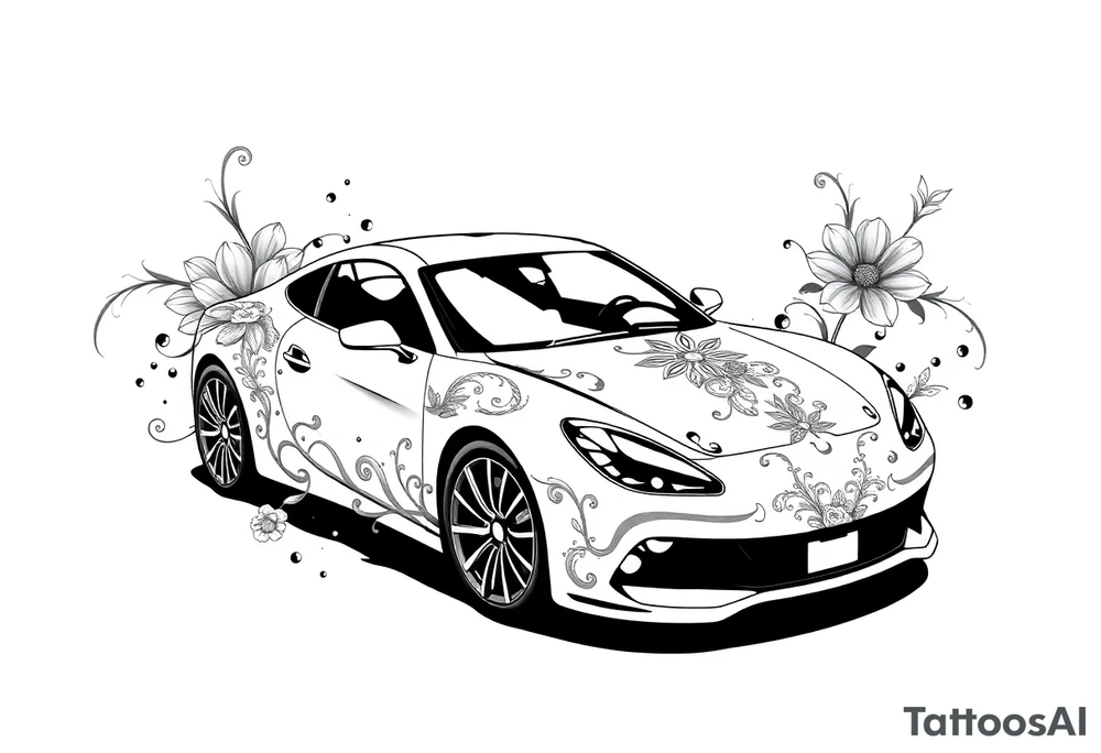 car tattoo idea