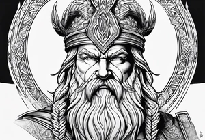 odin zeus tattoo idea