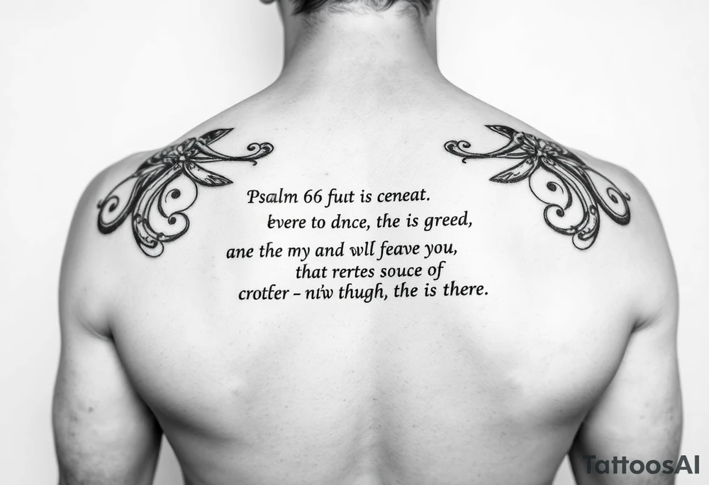 Psalm 66 NIV tattoo idea