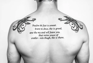 Psalm 66 NIV tattoo idea