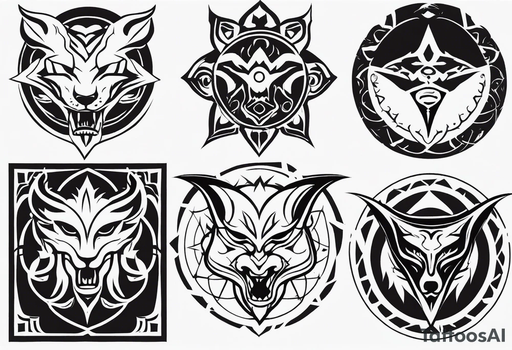 demon seal like supernaturals with tribals for forearm tattoo idea