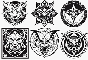 demon seal like supernaturals with tribals for forearm tattoo idea