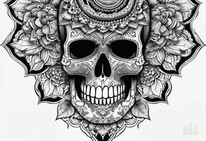 Skull mandala tattoo idea