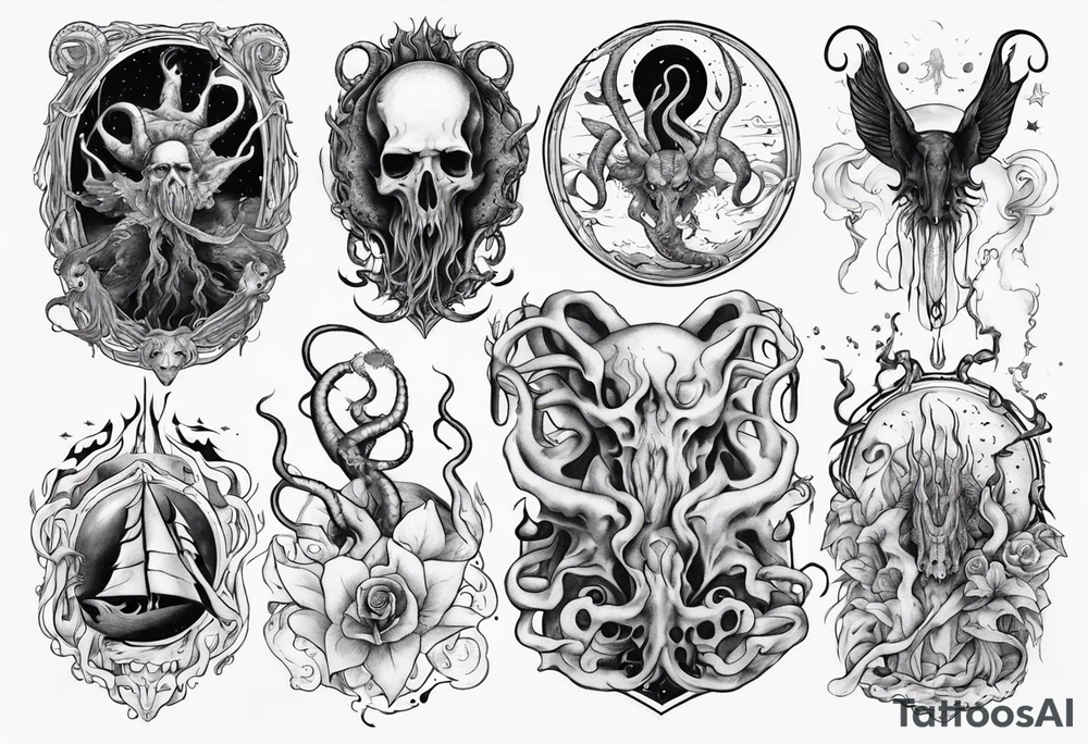 lovecraft myth tattoo tattoo idea