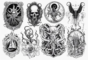 lovecraft myth tattoo tattoo idea