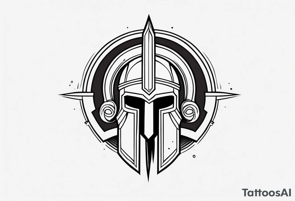 Ancient spartan symbol tattoo tattoo idea