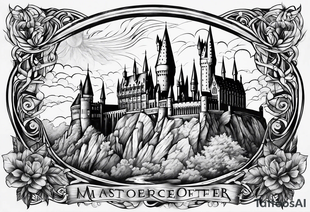 Harry Potter and NCJB letters tattoo idea