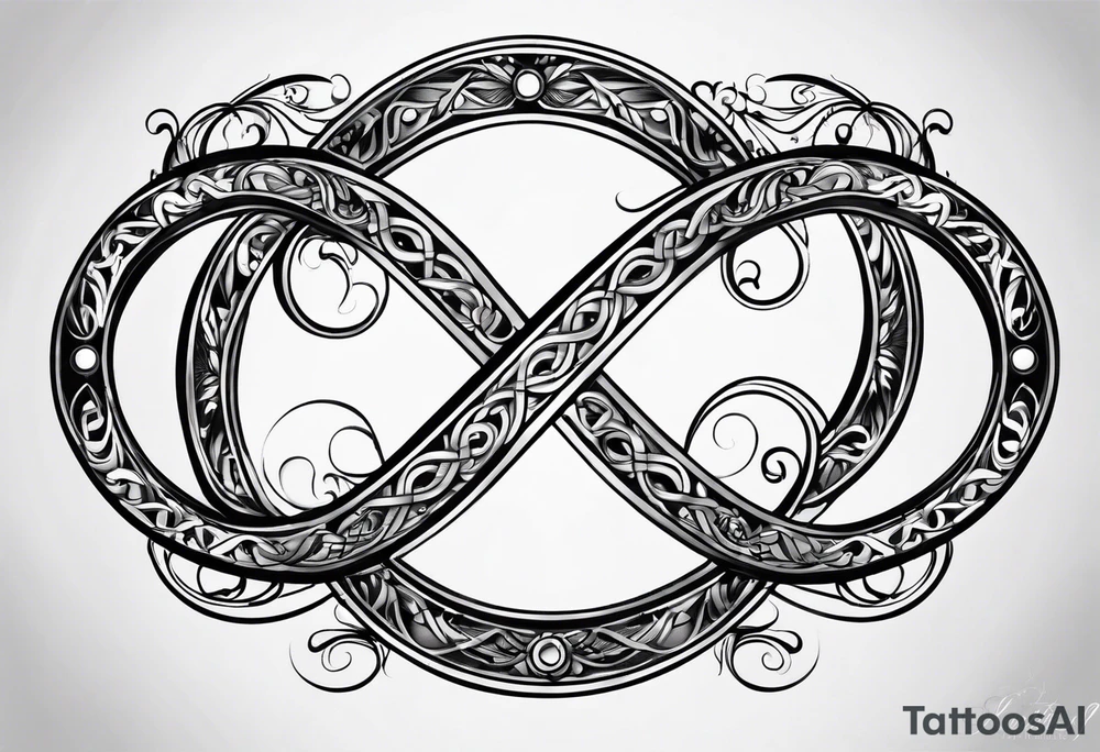 Infinity sign for spouse tattoo idea
