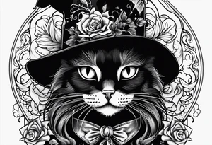 Black cat hocus pocus tattoo idea