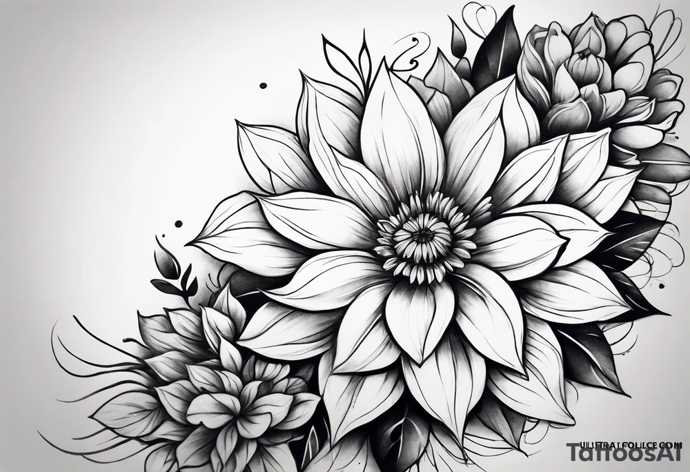 Floral arm sleeve tattoo idea