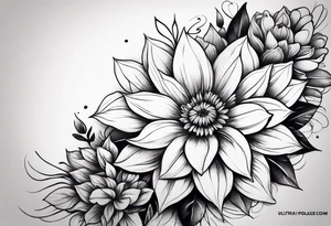Floral arm sleeve tattoo idea