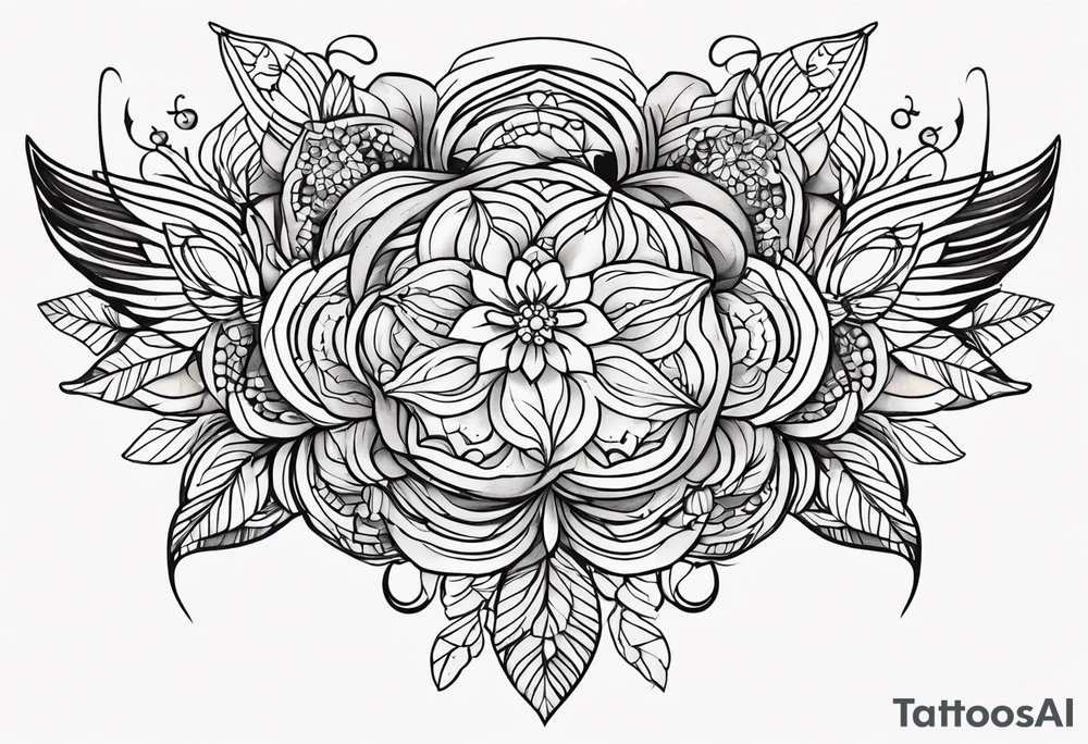 Beautiful wedding tattoo idea