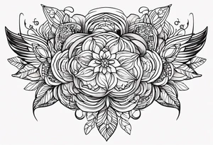 Beautiful wedding tattoo idea