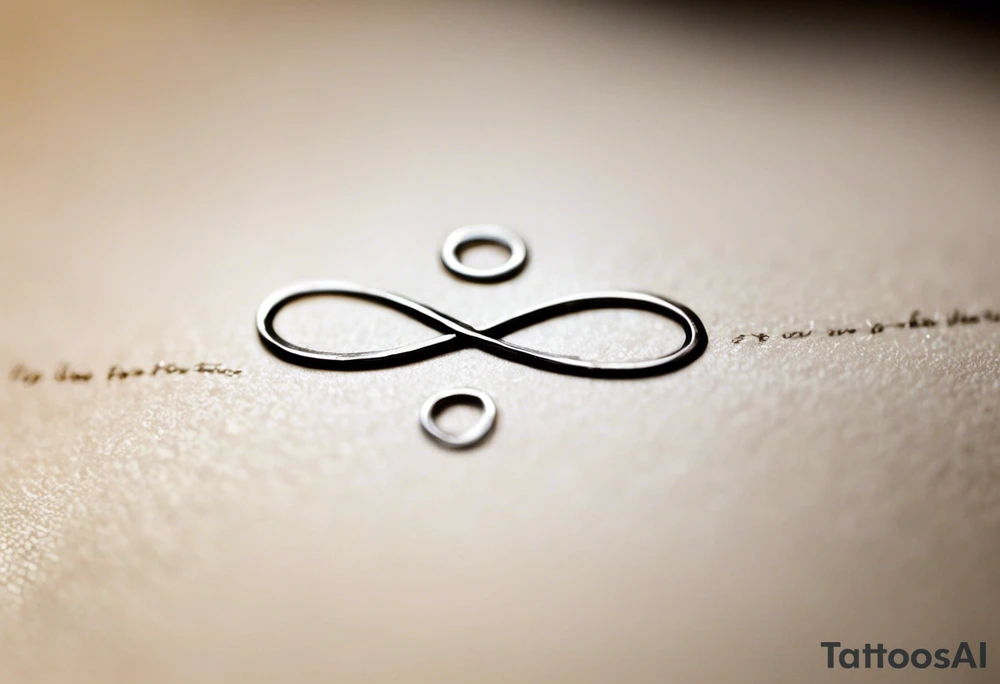 Eternity Symbol: A delicate, outlined infinity symbol as the foundation of the tattoo. 
Puzzle Piece: One small, outlined puzzle piece placed along one of the loops of the eternity symbol (typically on the lower curve or where the lines cross in the middle). 
Handwritten Text: Your sister’s words, “to my favorite sister,” can flow along the curve of the infinity symbol, following its shape. 

Positioned horizontally on your ankle for a balanced look. tattoo idea