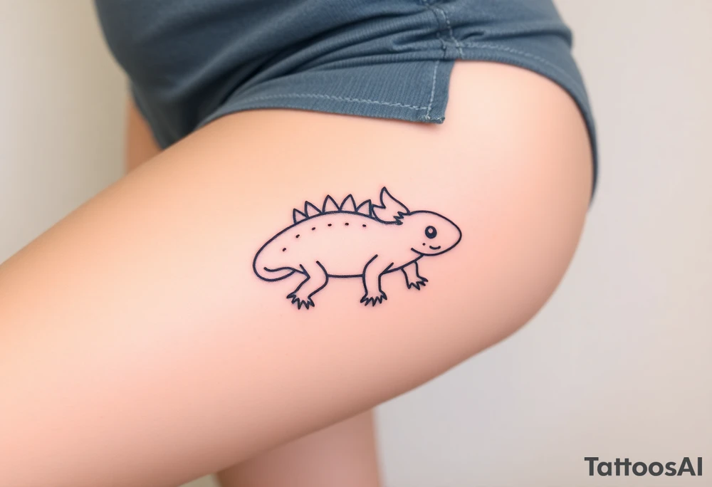 axolotl tattoo idea
