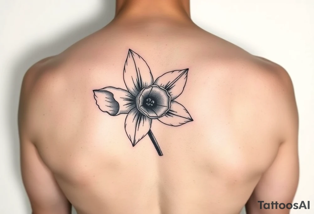 daffodil and the jonquil aquamarine tattoo idea