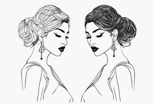 Women tattoo idea