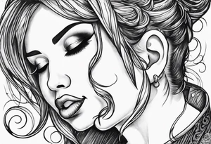a devil whispering in my ear tattoo idea