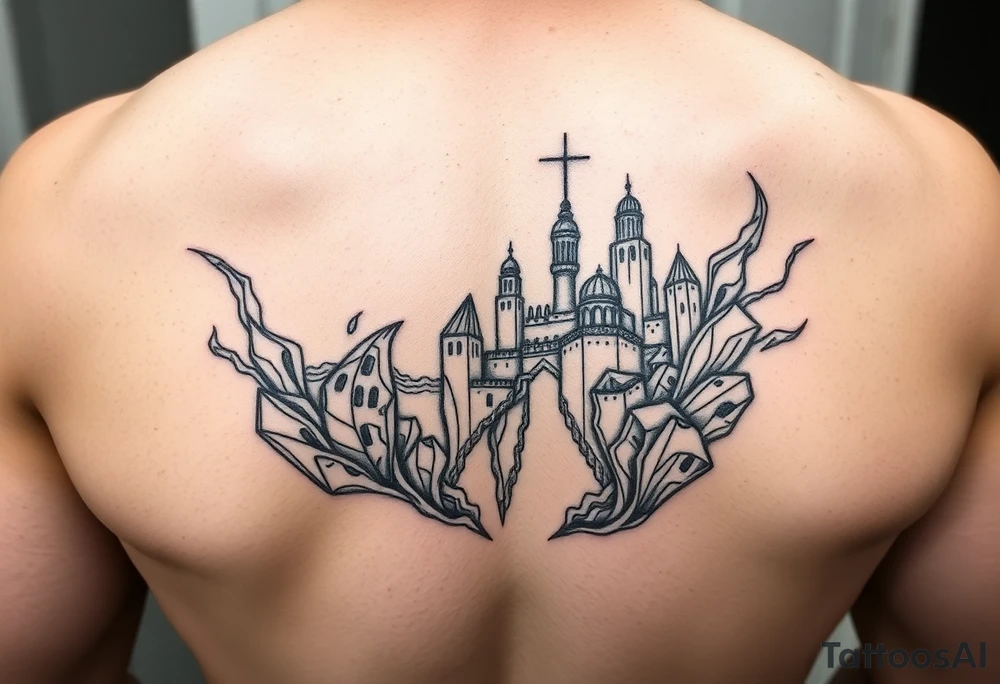 Underwater Atlantis tattoo idea