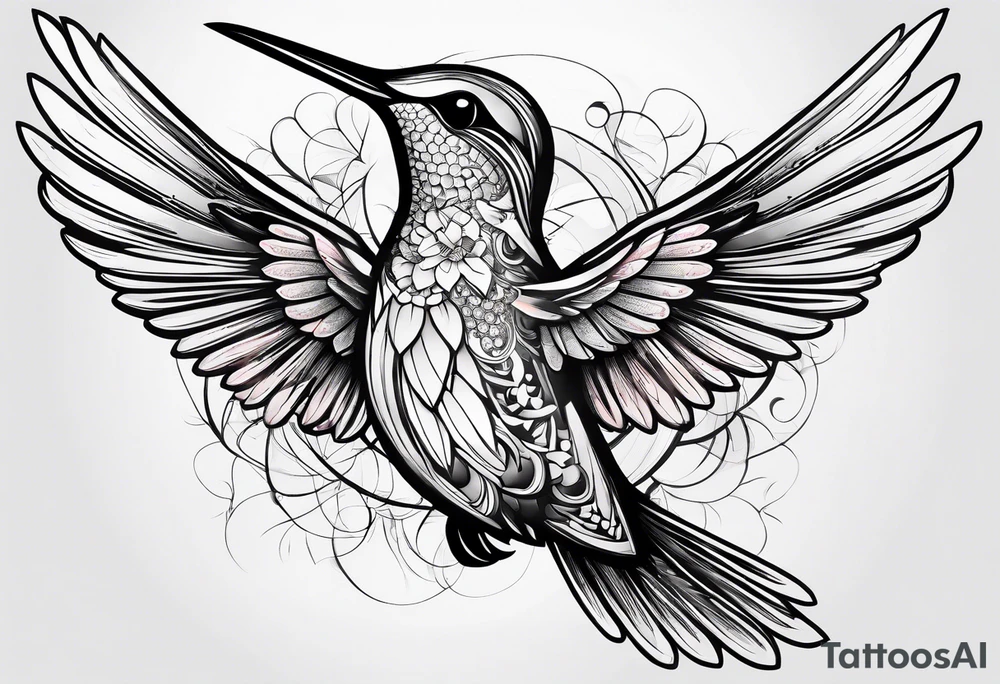 hummingbird tattoo idea