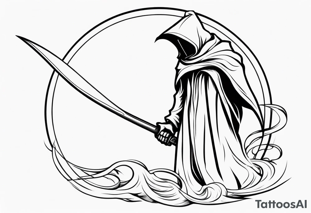 scythe grim reaper tattoo idea