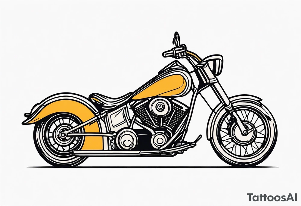 motorcycle tattoo idea