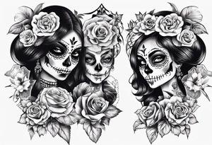Catrina y catrin enamorados tattoo idea