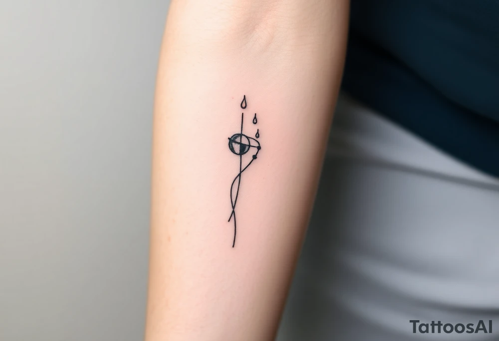 Minimalist tattoo for women scientist tattoo idea