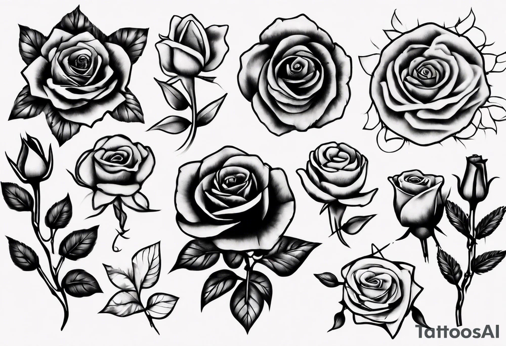 ROSAS NEGRAS tattoo idea