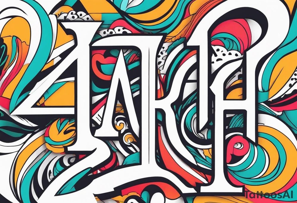 Overlapping Letters - ACCGH tattoo idea